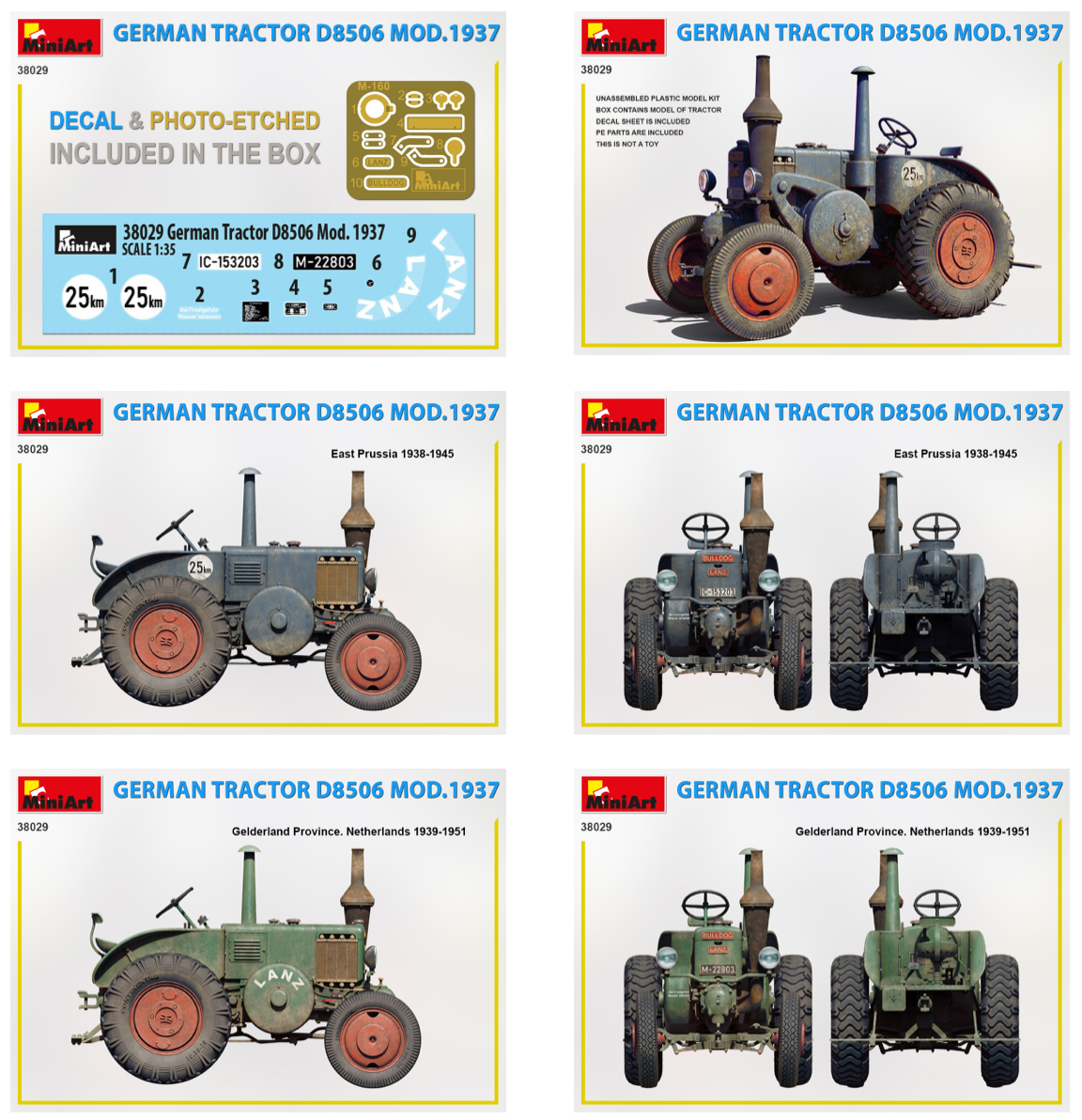 MiniArt MT38029 1:35 GERMAN TRACTOR D8506 MOD