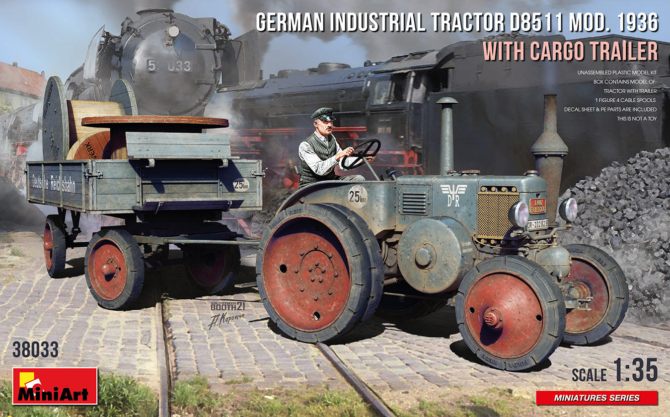 MiniArt MT38033 1:35 GERMAN INDUSTRIAL TRACTOR D8511 MOD