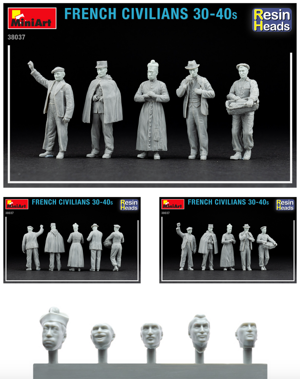 MiniArt MT38037 1:35 FRENCH CIVILIANS '30-'40s
