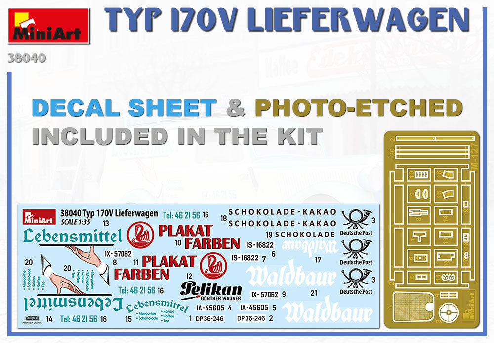 MiniArt MT38040 Typ 170V Lieferwagen Delivery Van 1:35