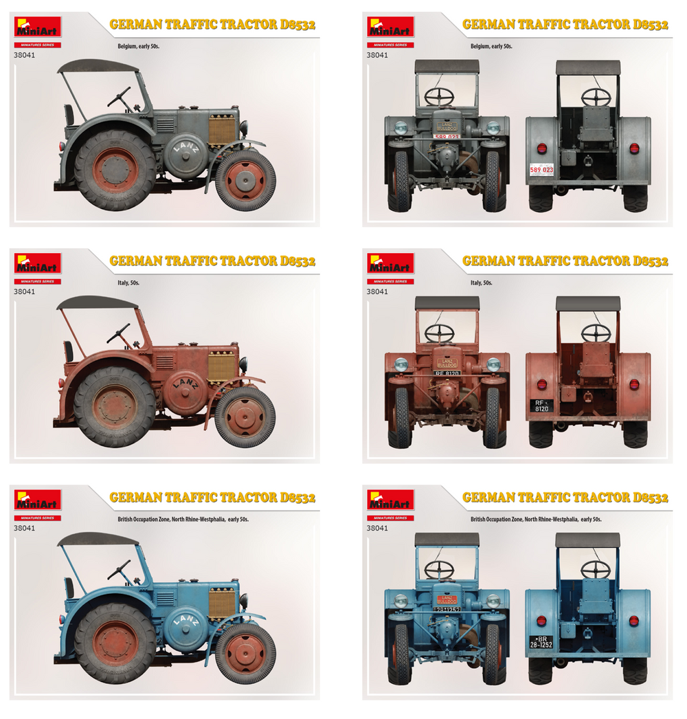 MiniArt MT38041 1:35 German Tractor D8532 Highly Detailed