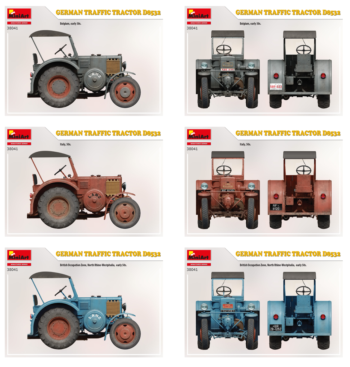 MiniArt MT38041 1:35 German Tractor D8532 Highly Detailed