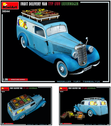 MiniArt MT38044 Fruit Delivery Van Typ 170V Lieferwagen 1:35