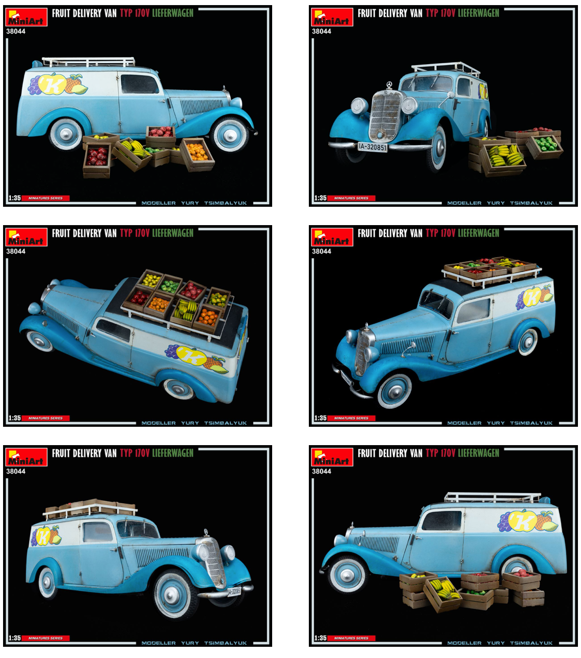 MiniArt MT38044 Fruit Delivery Van Typ 170V Lieferwagen 1:35