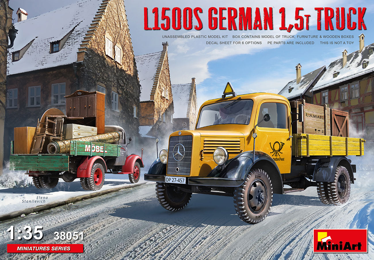 MiniArt MT38051 1:35 L1500S GERMAN 1,5T TRUCK
