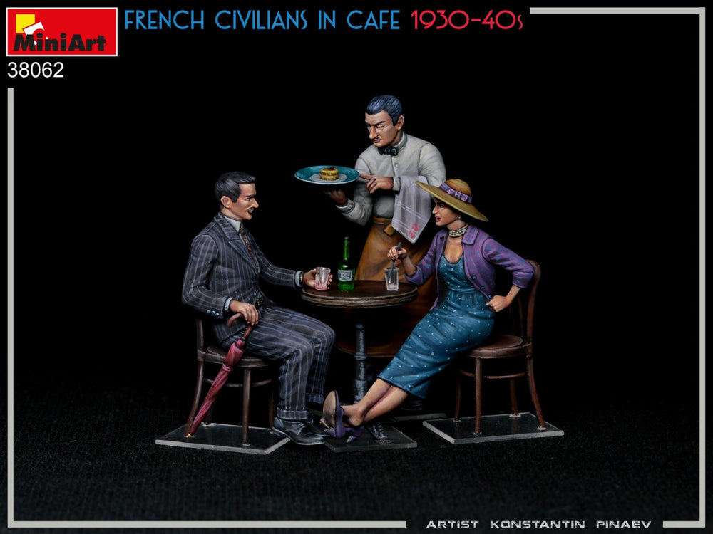 MiniArt MT38062 1:35 FRENCH CIVILIANS IN CAFE 1930-40s