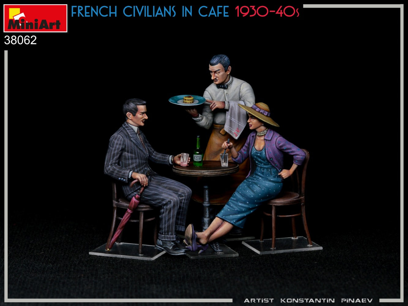 MiniArt MT38062 1:35 FRENCH CIVILIANS IN CAFE 1930-40s
