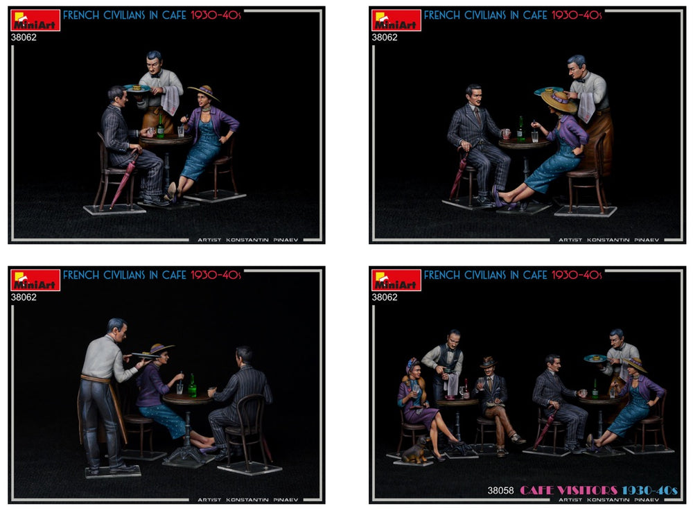 MiniArt MT38062 1:35 FRENCH CIVILIANS IN CAFE 1930-40s