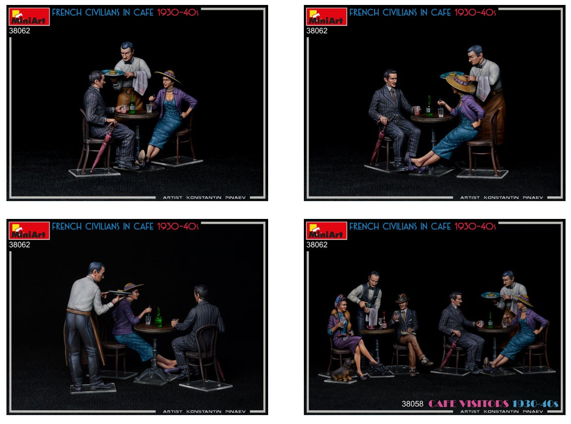 MiniArt MT38062 1:35 FRENCH CIVILIANS IN CAFE 1930-40s