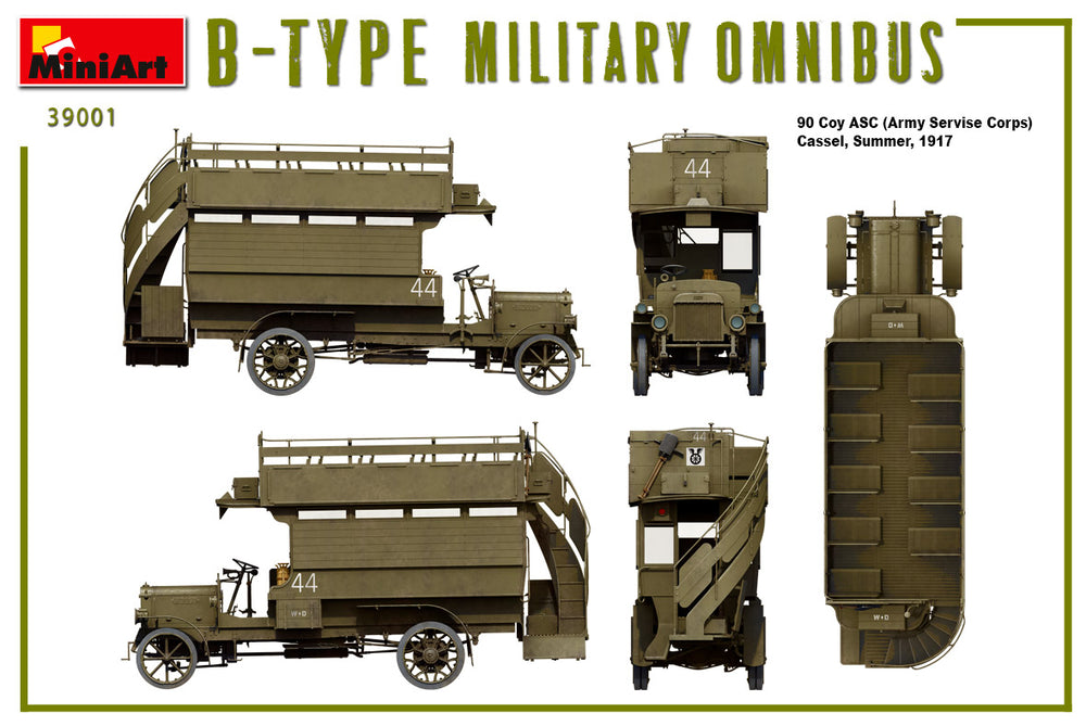 MiniArt MT39001 1:35 B-TYPE MILITARY OMNIBUS