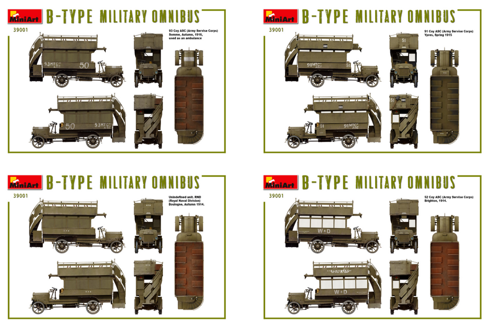 MiniArt MT39001 1:35 B-TYPE MILITARY OMNIBUS