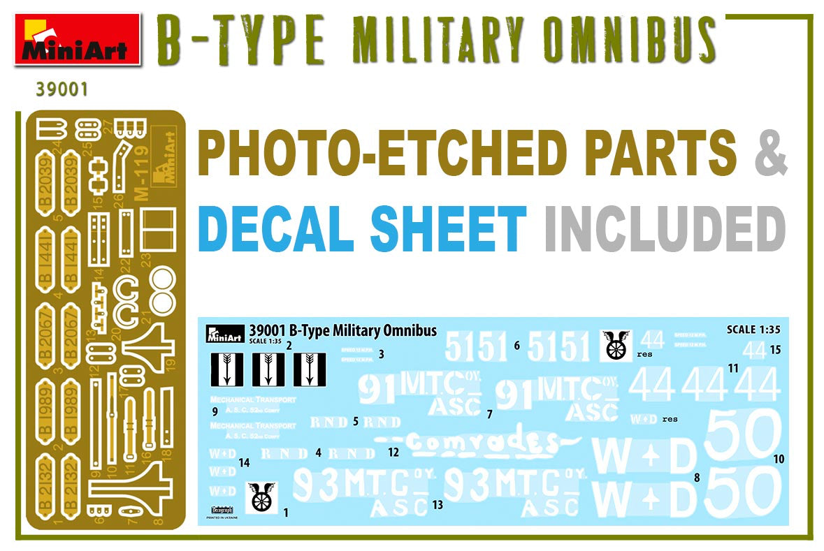 MiniArt MT39001 1:35 B-TYPE MILITARY OMNIBUS