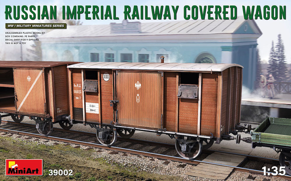 MiniArt MT39002 Russian Imperial Railway Covered Wagon 1:35