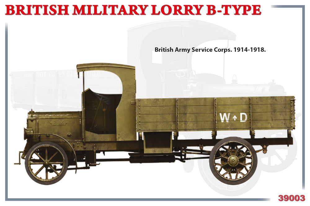 MiniArt MT39003 British Military Lorry B-Type 1:35