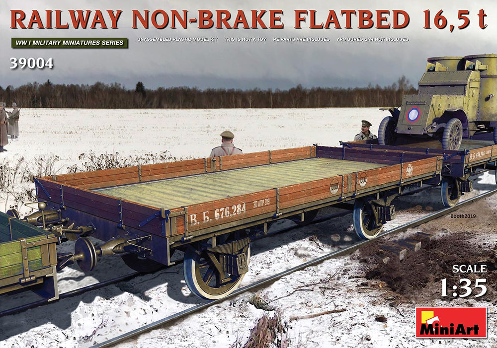 MiniArt MT39004 Railway Non-Brake Flatbed 16.5t 1:35