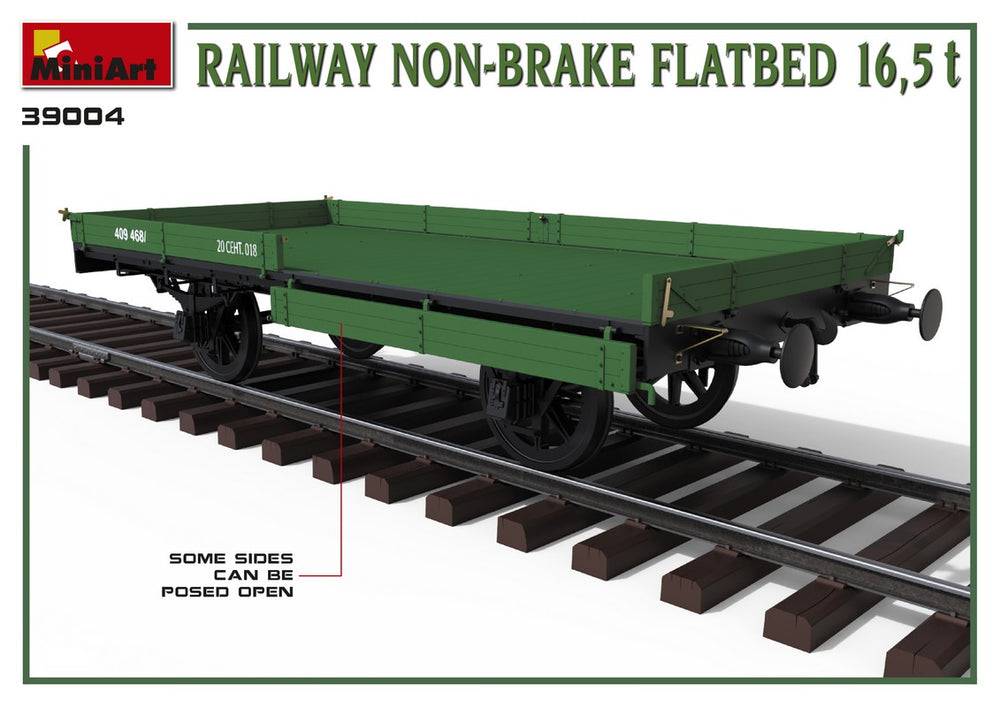 MiniArt MT39004 Railway Non-Brake Flatbed 16.5t 1:35