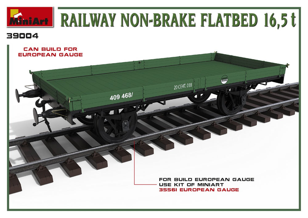 MiniArt MT39004 Railway Non-Brake Flatbed 16.5t 1:35