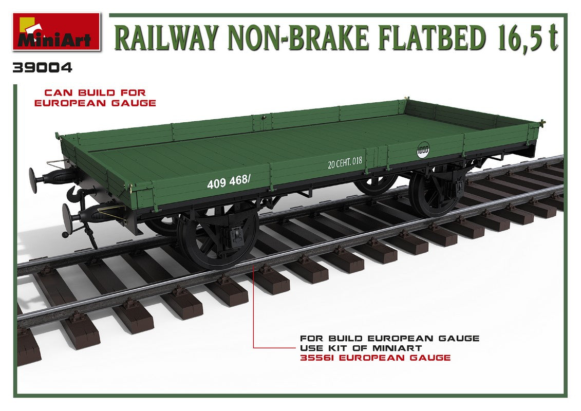 MiniArt MT39004 Railway Non-Brake Flatbed 16.5t 1:35