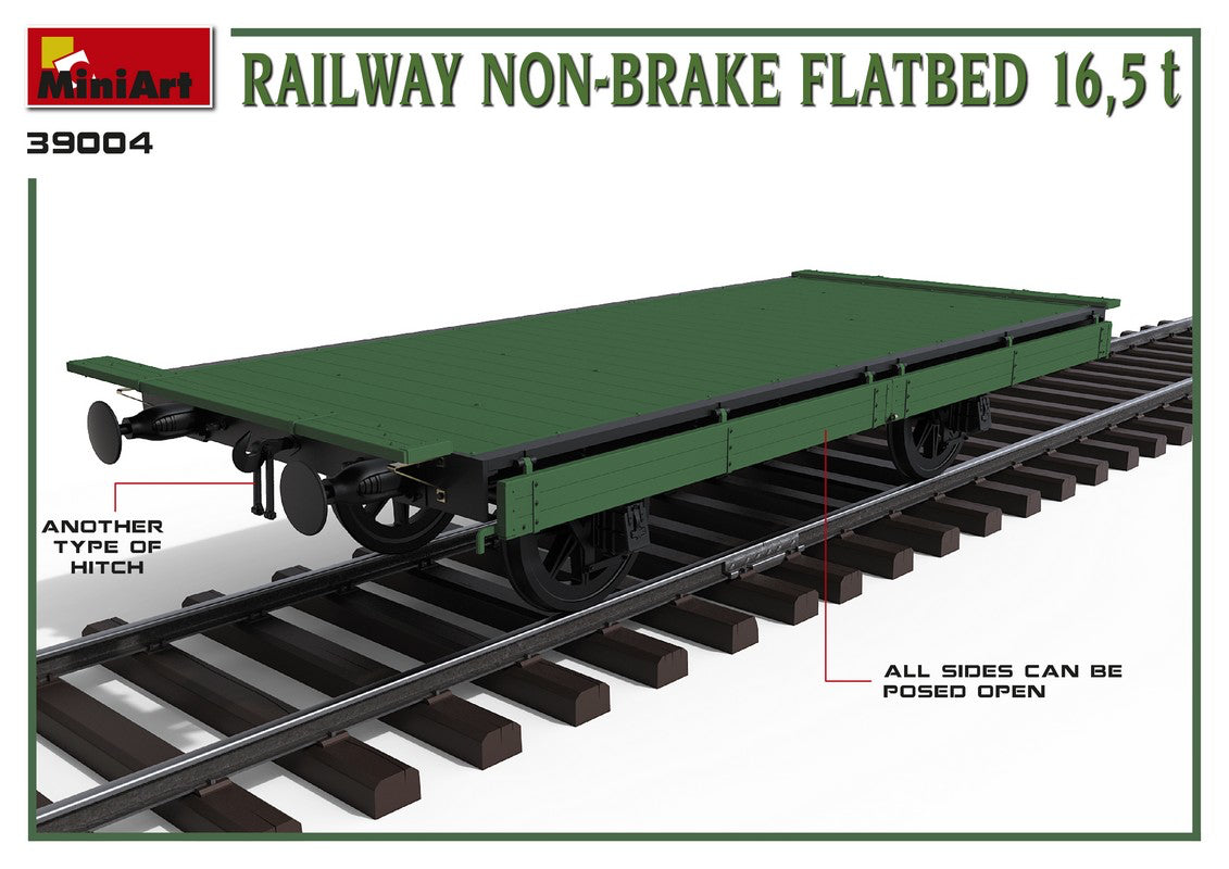 MiniArt MT39004 Railway Non-Brake Flatbed 16.5t 1:35