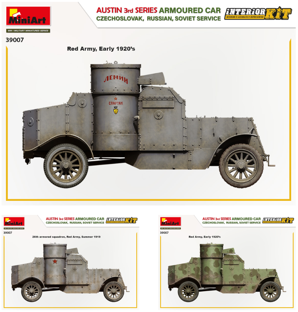 MiniArt MT39007 Austin Armoured Car 3rd Series 1:35