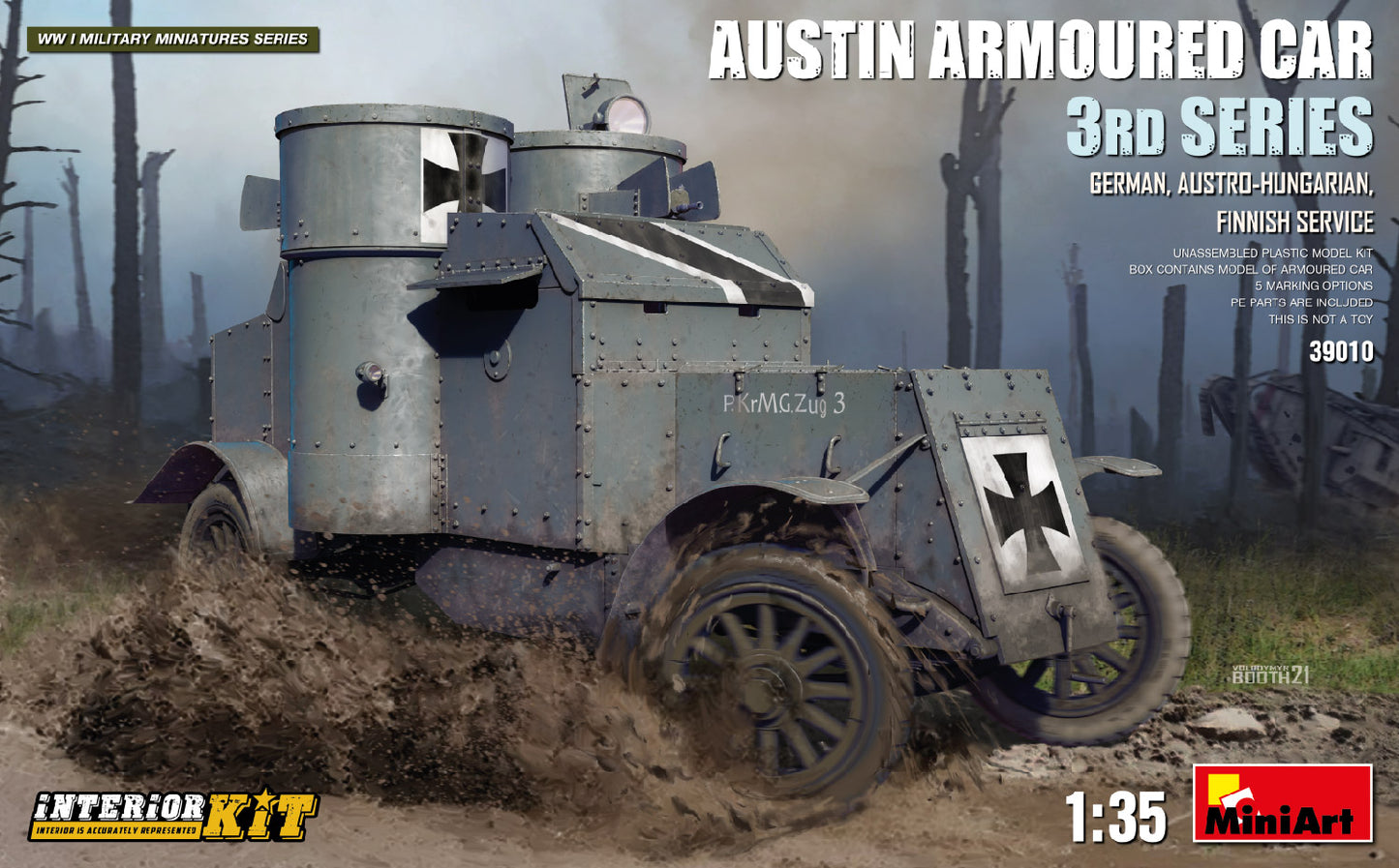 MiniArt MT39010 Austin Armoured Car 3rd Series Axis/Fin 1:35