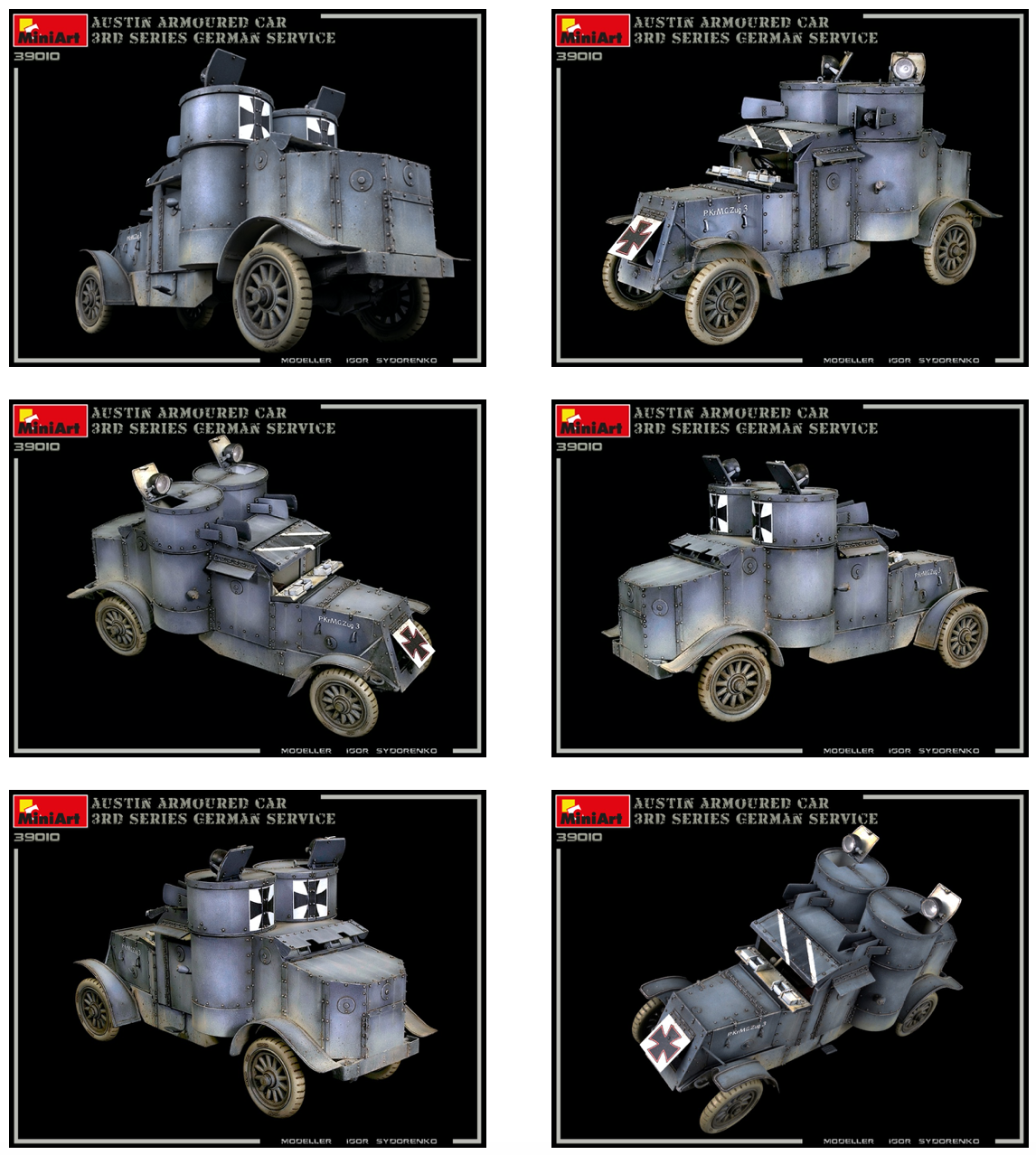 MiniArt MT39010 Austin Armoured Car 3rd Series Axis/Fin 1:35