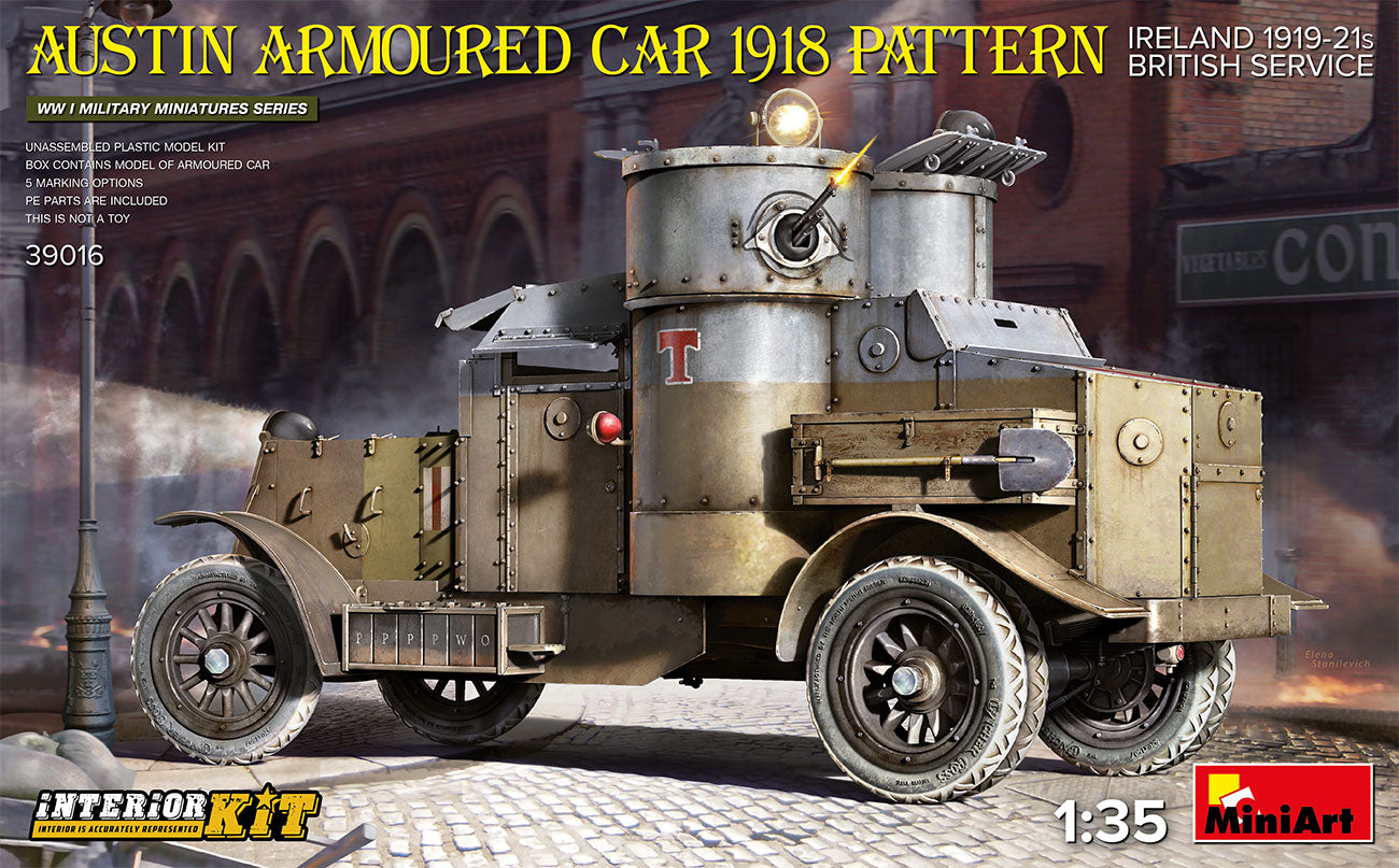 MiniArt MT39016 1:35 AUSTIN ARMOURED CAR 1918 PATTERN