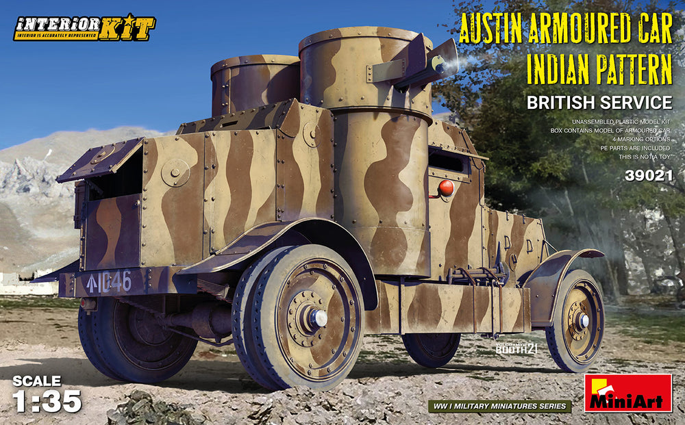 MiniArt MT39021 1:35 AUSTIN ARMOURED CAR INDIAN PATTERN