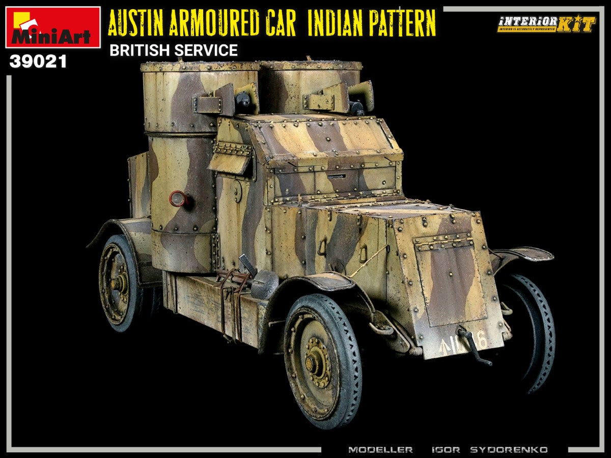 MiniArt MT39021 1:35 AUSTIN ARMOURED CAR INDIAN PATTERN