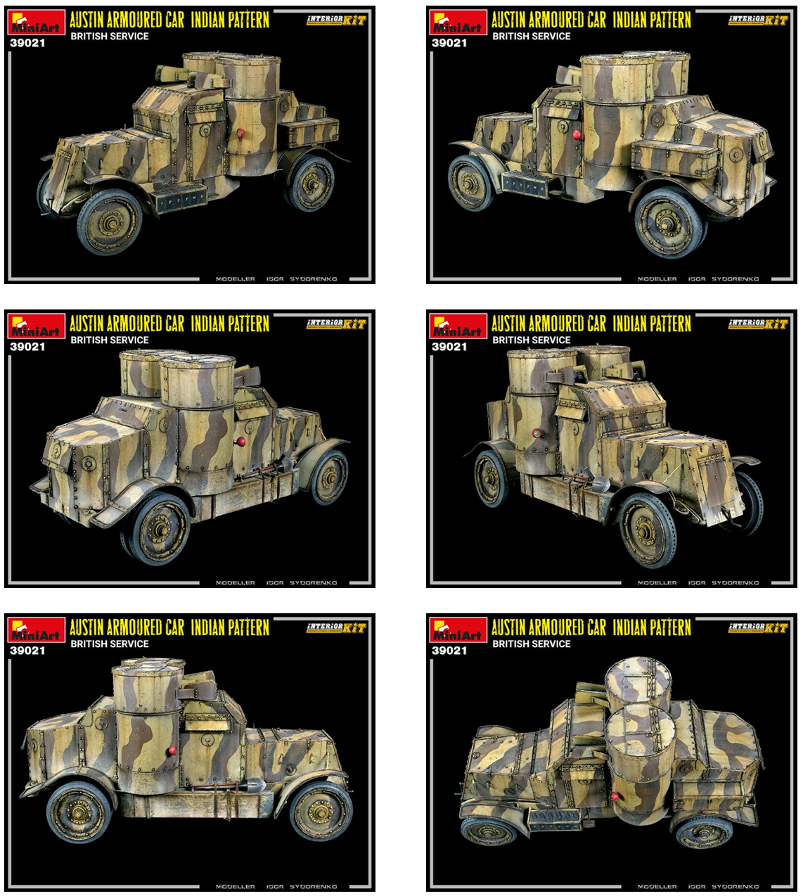 MiniArt MT39021 1:35 AUSTIN ARMOURED CAR INDIAN PATTERN
