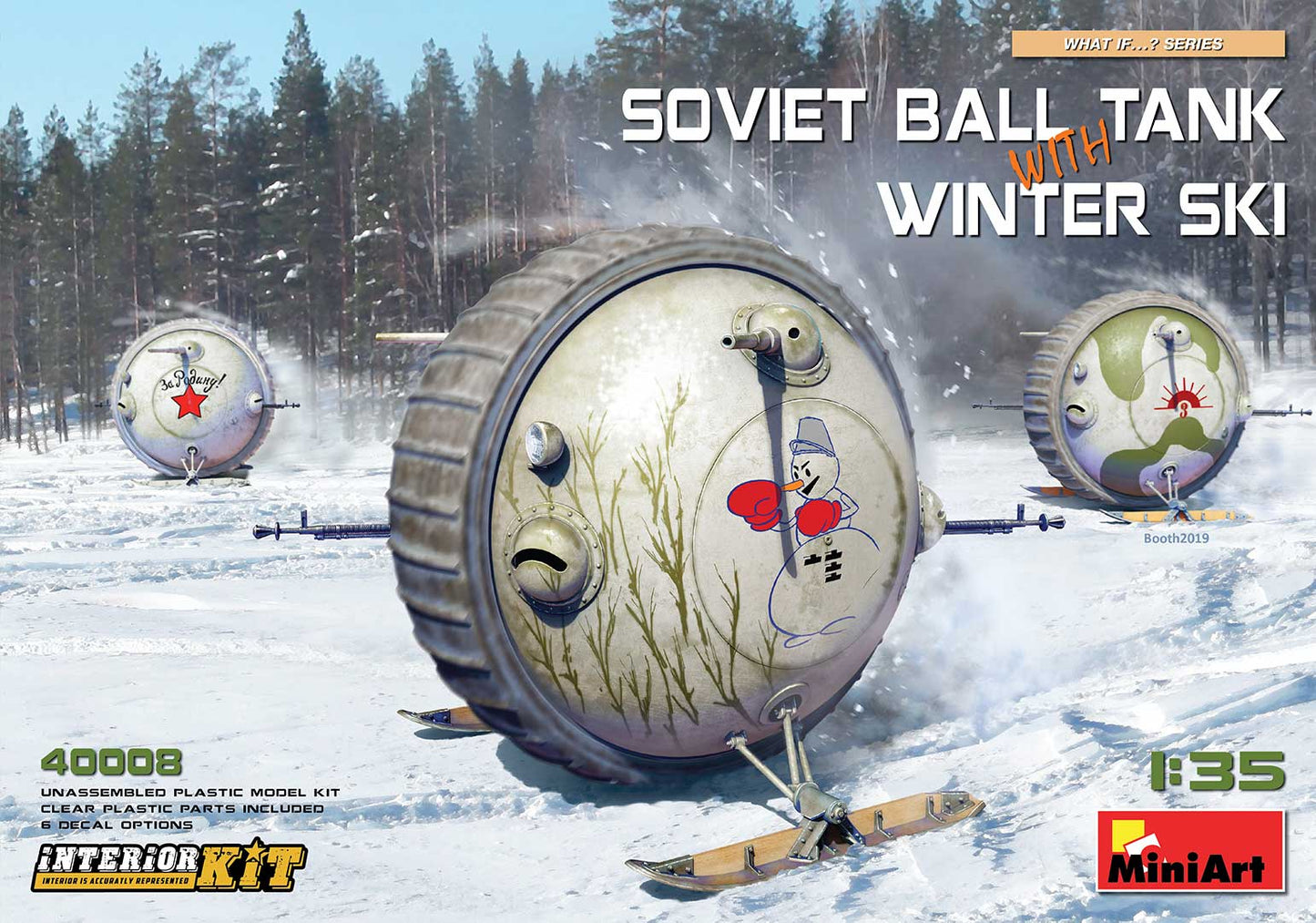 MiniArt MT40008 Soviet Ball Tank w/Winter Ski & Interior 1:35