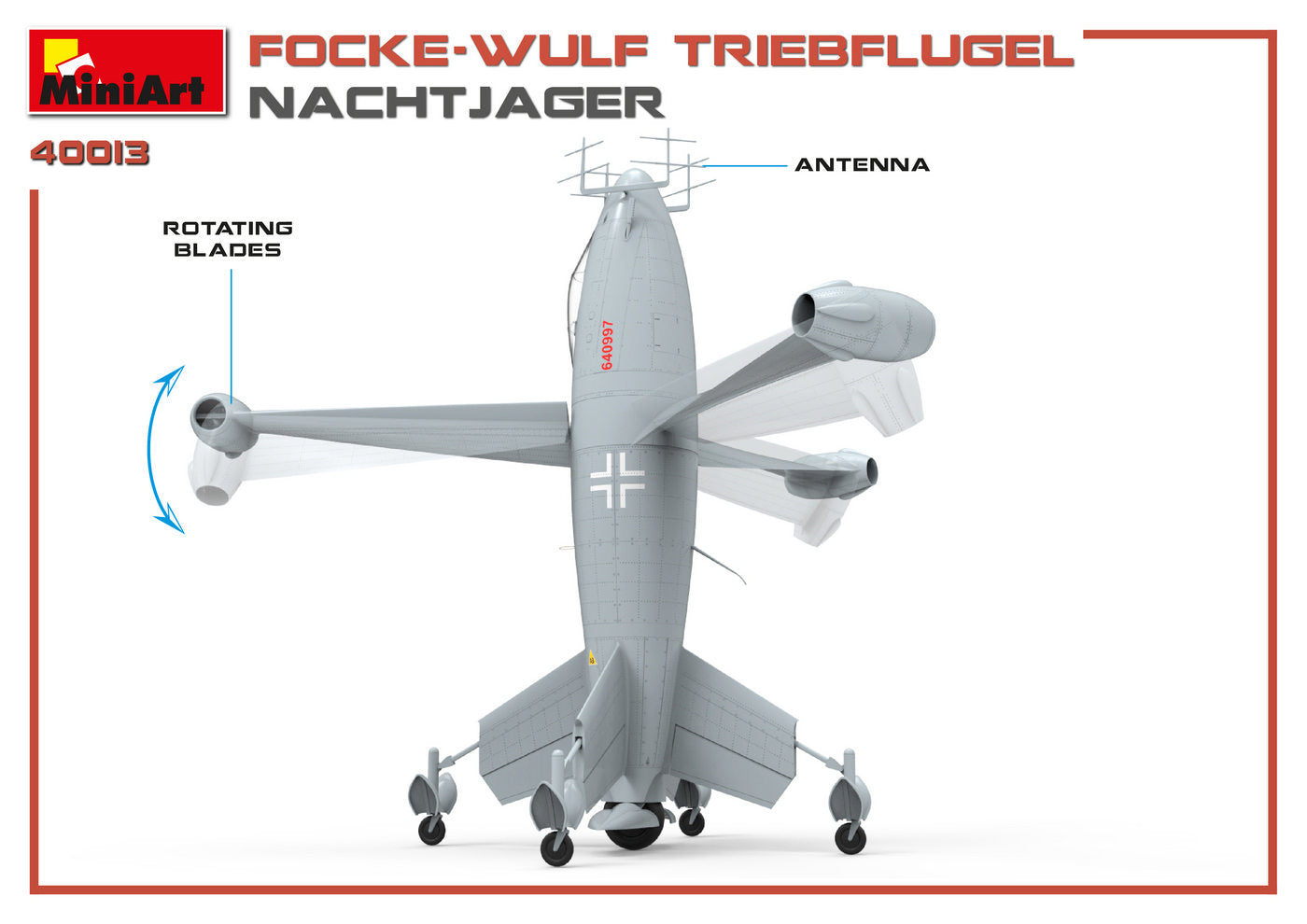 MiniArt MT40013 Focke-Wulf Triebflugel Nachtjager 1:35
