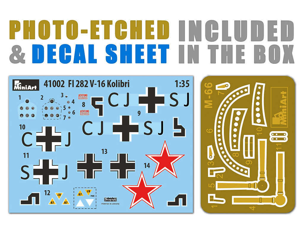 MiniArt MT41002 1:35 Flettner Fl-282 V-16 KOLIBRI