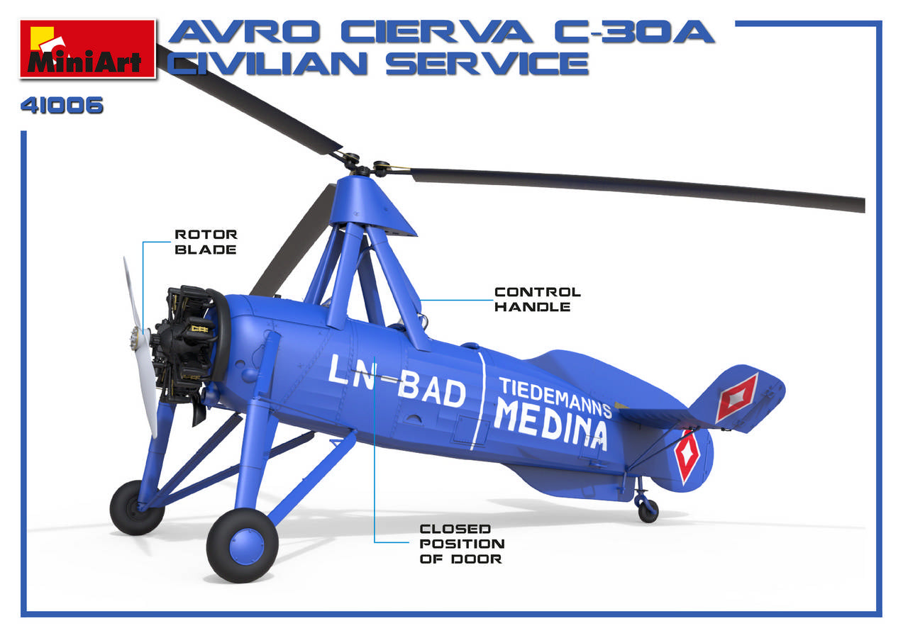 MiniArt MT41006 Avro Cierva C.30A Civilian Service 1:35