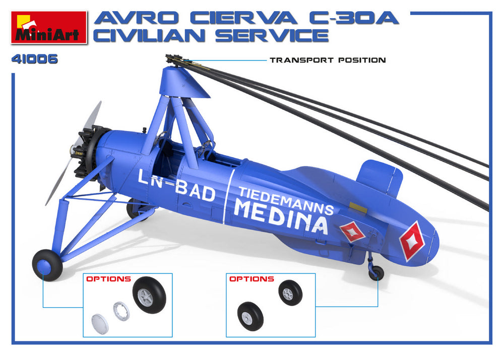 MiniArt MT41006 Avro Cierva C.30A Civilian Service 1:35