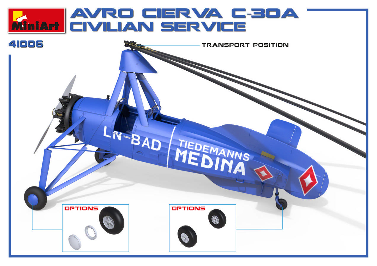 MiniArt MT41006 Avro Cierva C.30A Civilian Service 1:35