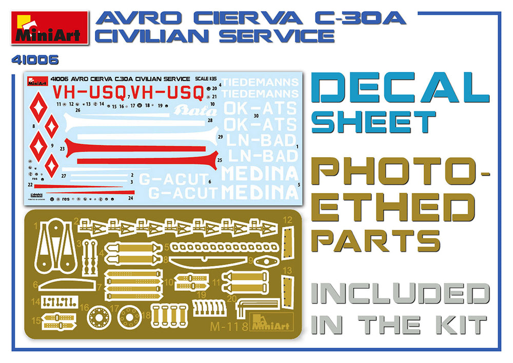 MiniArt MT41006 Avro Cierva C.30A Civilian Service 1:35