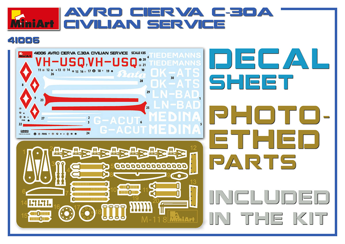 MiniArt MT41006 Avro Cierva C.30A Civilian Service 1:35