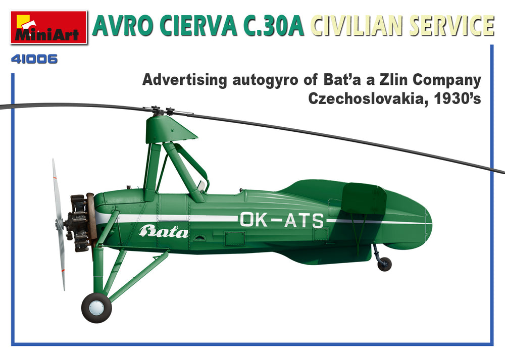 MiniArt MT41006 Avro Cierva C.30A Civilian Service 1:35