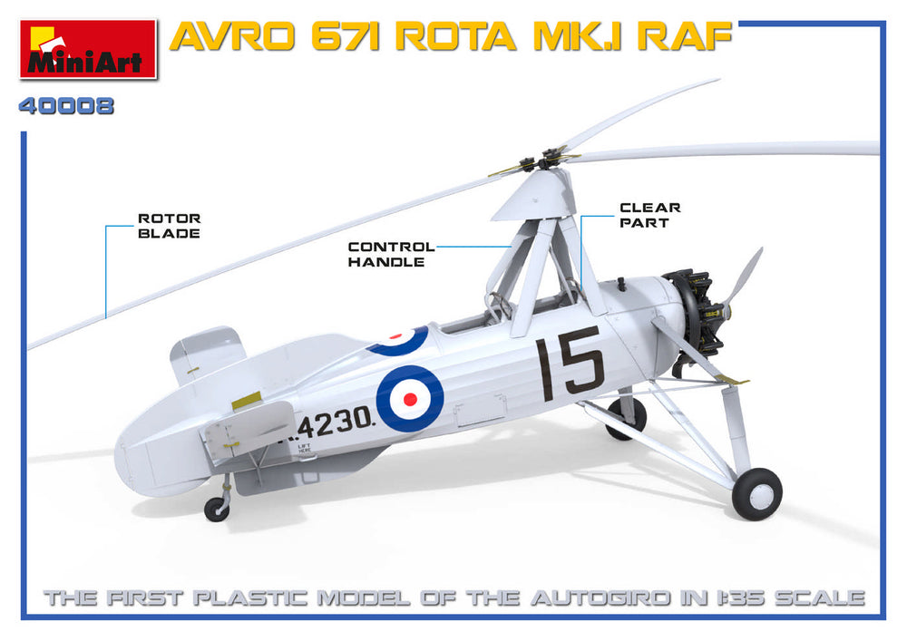 MiniArt MT41008 1:35 AVRO 671 ROTA MK.I RAF