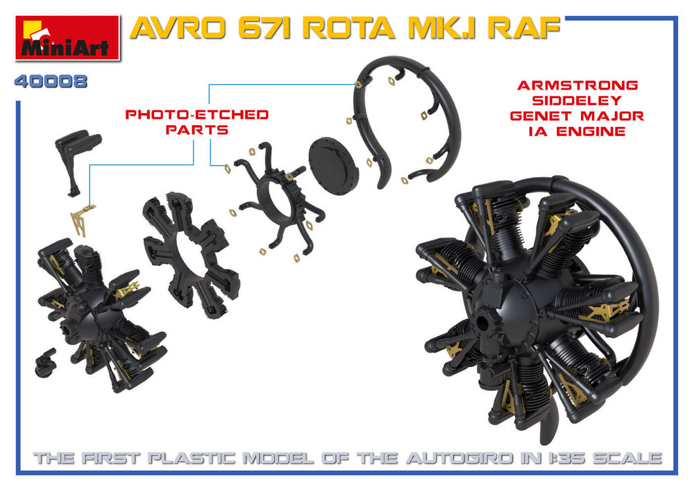 MiniArt MT41008 1:35 AVRO 671 ROTA MK.I RAF