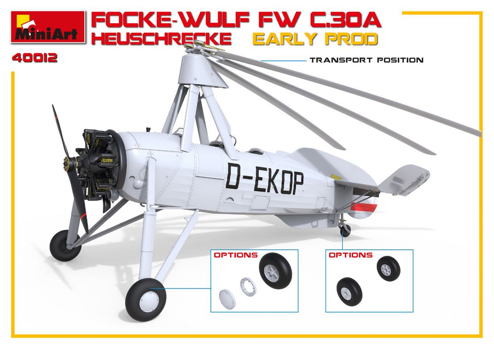 MiniArt MT41012 Focke-Wulf Fw C.30A Heuschrecke Early 1:35