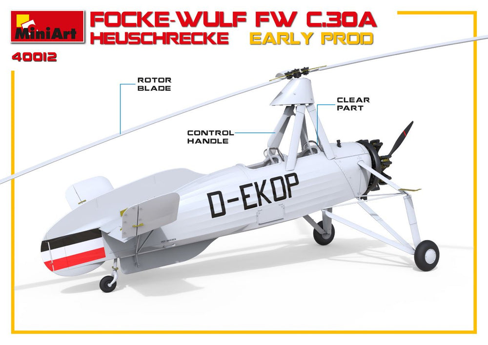 MiniArt MT41012 Focke-Wulf Fw C.30A Heuschrecke Early 1:35