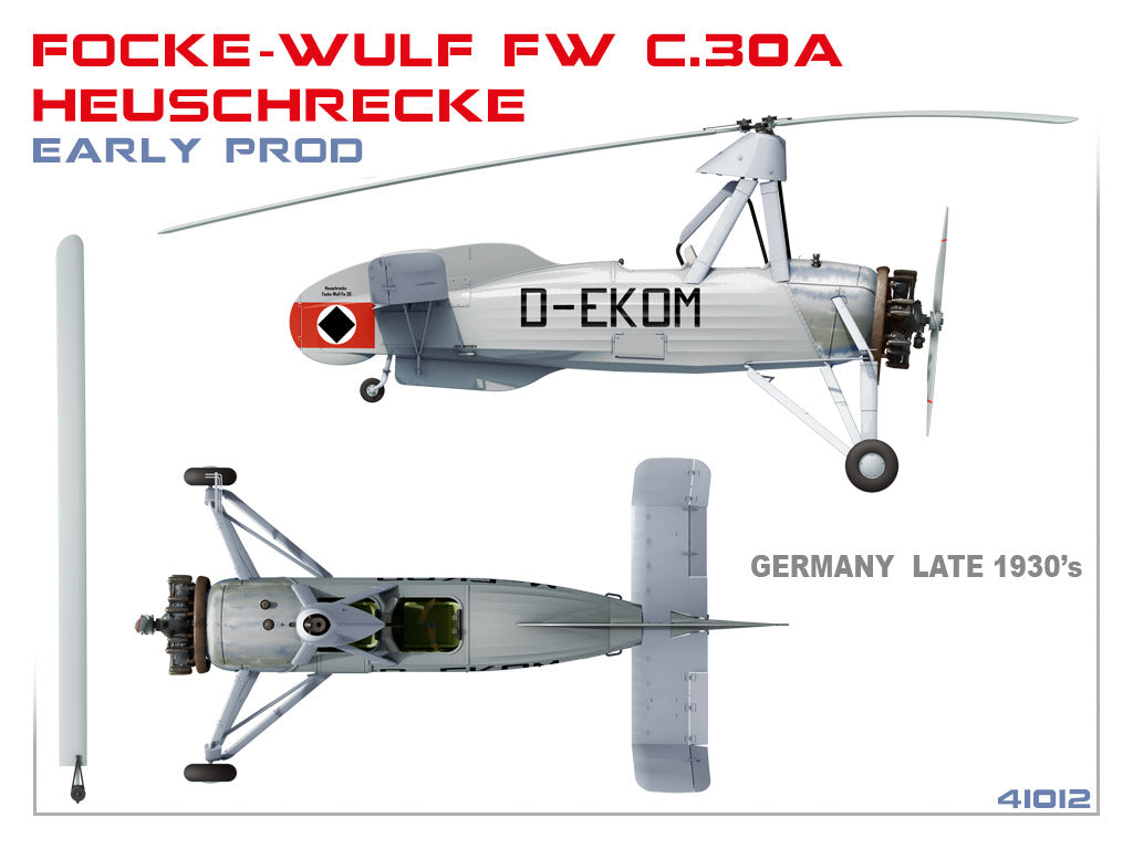 MiniArt MT41012 Focke-Wulf Fw C.30A Heuschrecke Early 1:35