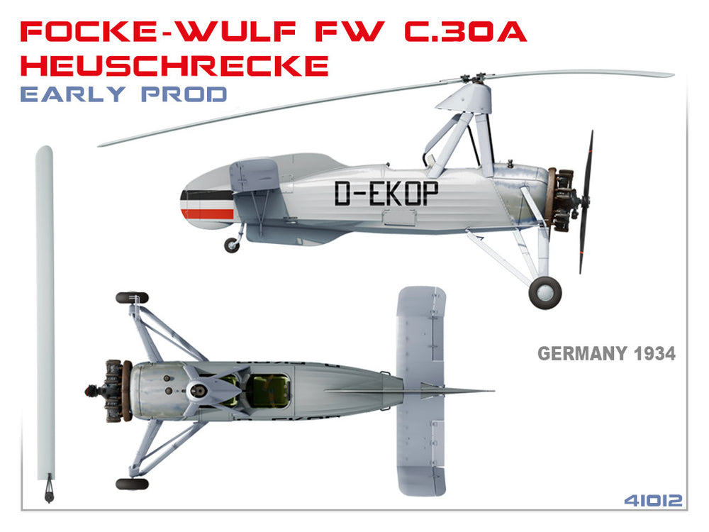 MiniArt MT41012 Focke-Wulf Fw C.30A Heuschrecke Early 1:35