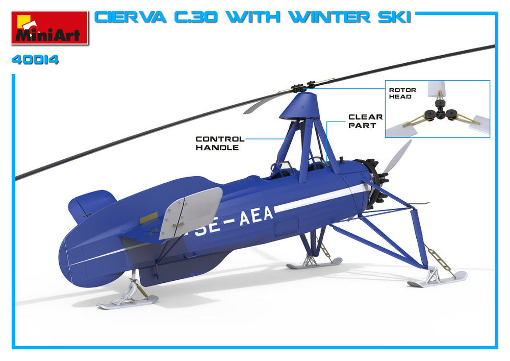 MiniArt MT41014 Avro Cierva C.30 with Winter Ski 1:35