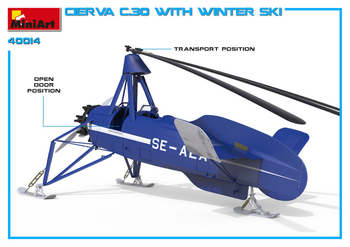 MiniArt MT41014 Avro Cierva C.30 with Winter Ski 1:35