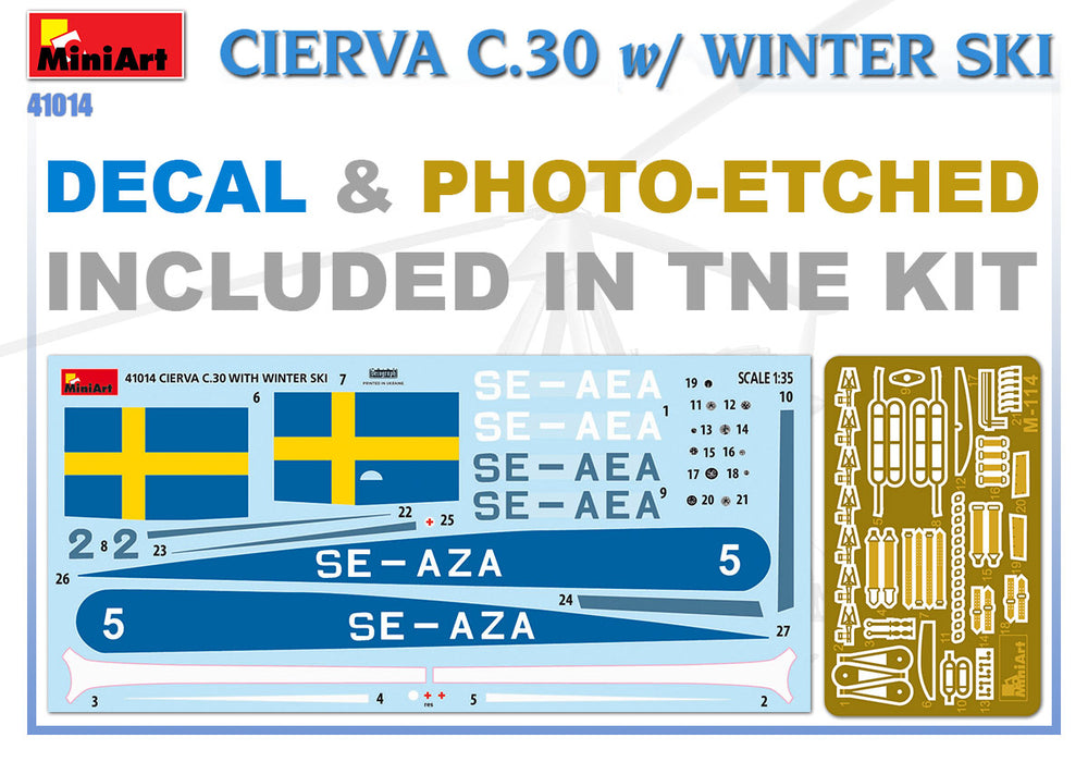 MiniArt MT41014 Avro Cierva C.30 with Winter Ski 1:35