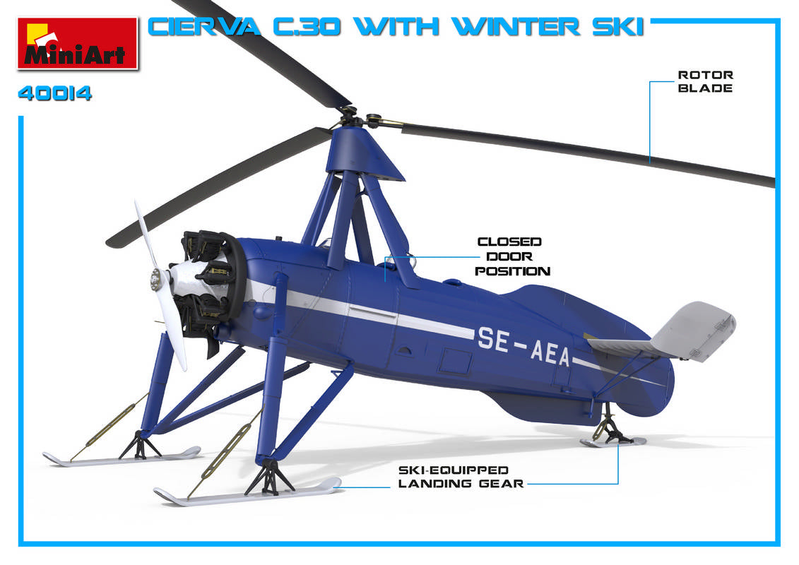 MiniArt MT41014 Avro Cierva C.30 with Winter Ski 1:35