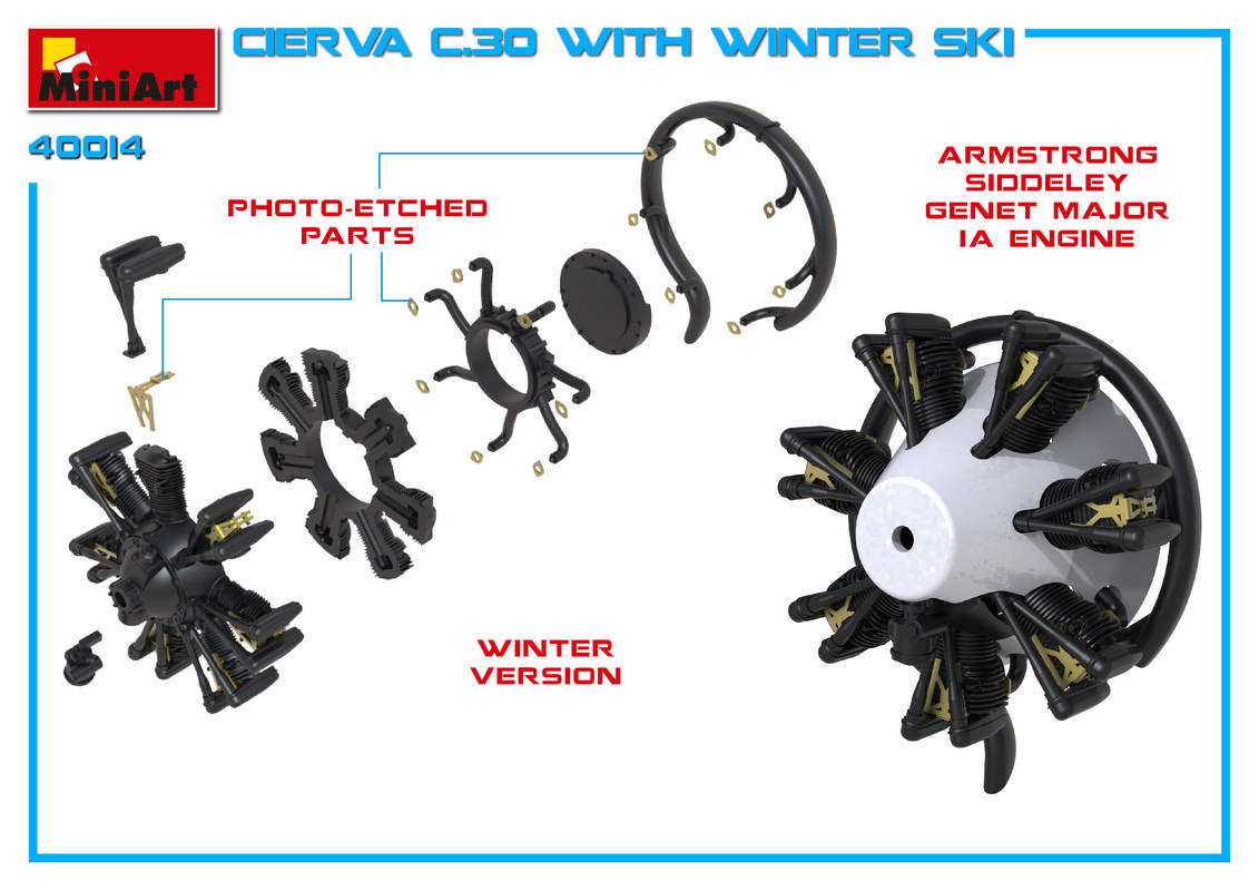 MiniArt MT41014 Avro Cierva C.30 with Winter Ski 1:35